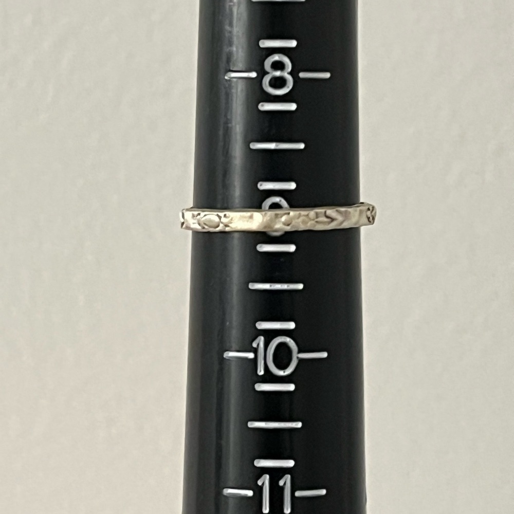 Solid 925 Sterling Silver Matte Finish White Buff… - image 6